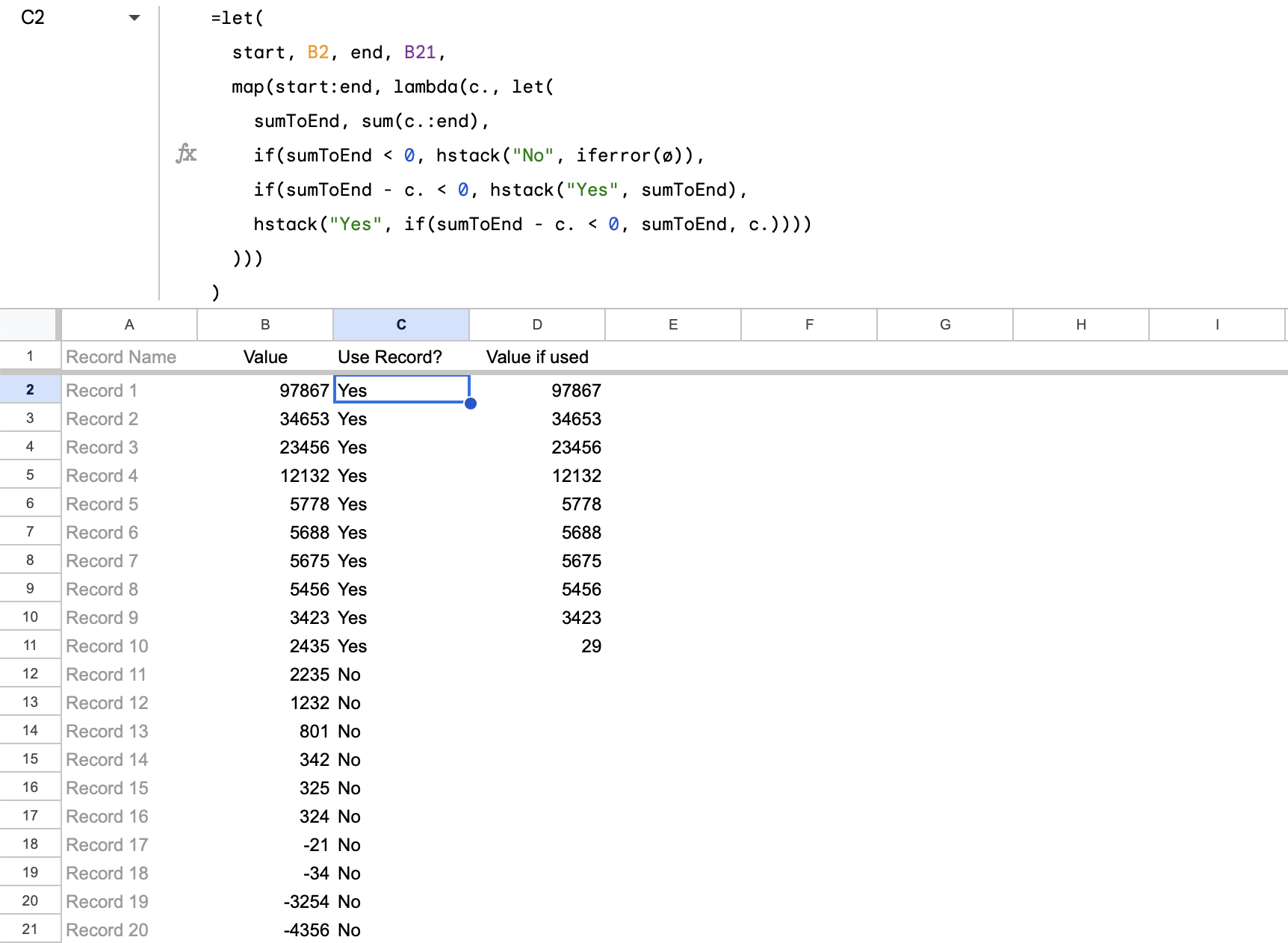 How To Sum Up To A Specific Value In Google Sheets Stack Overflow