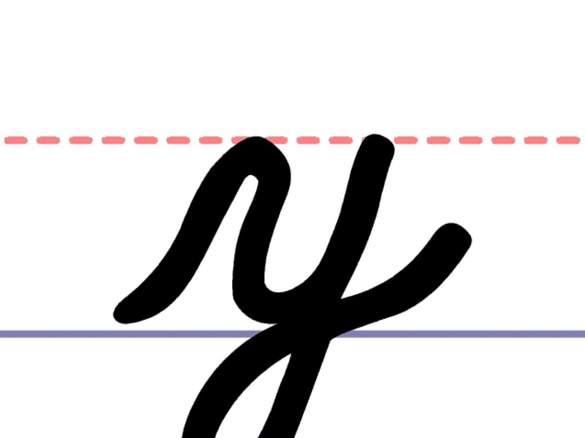 How To Write A Cursive Lowercase Y