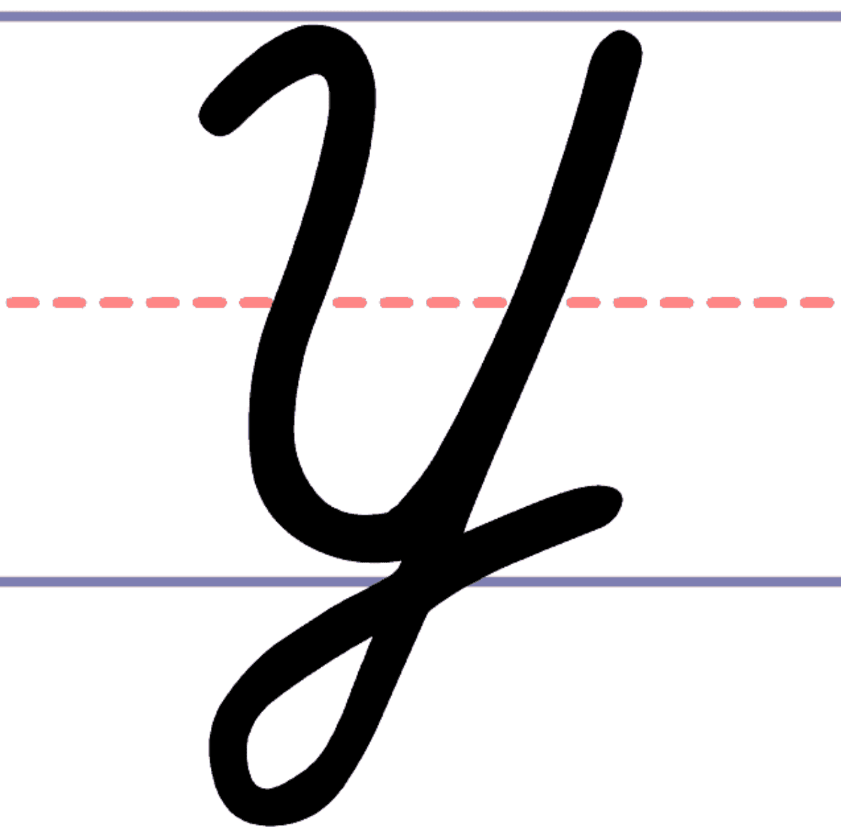 How To Write A Cursive Uppercase Y How To Write A Cursive Uppercase Y