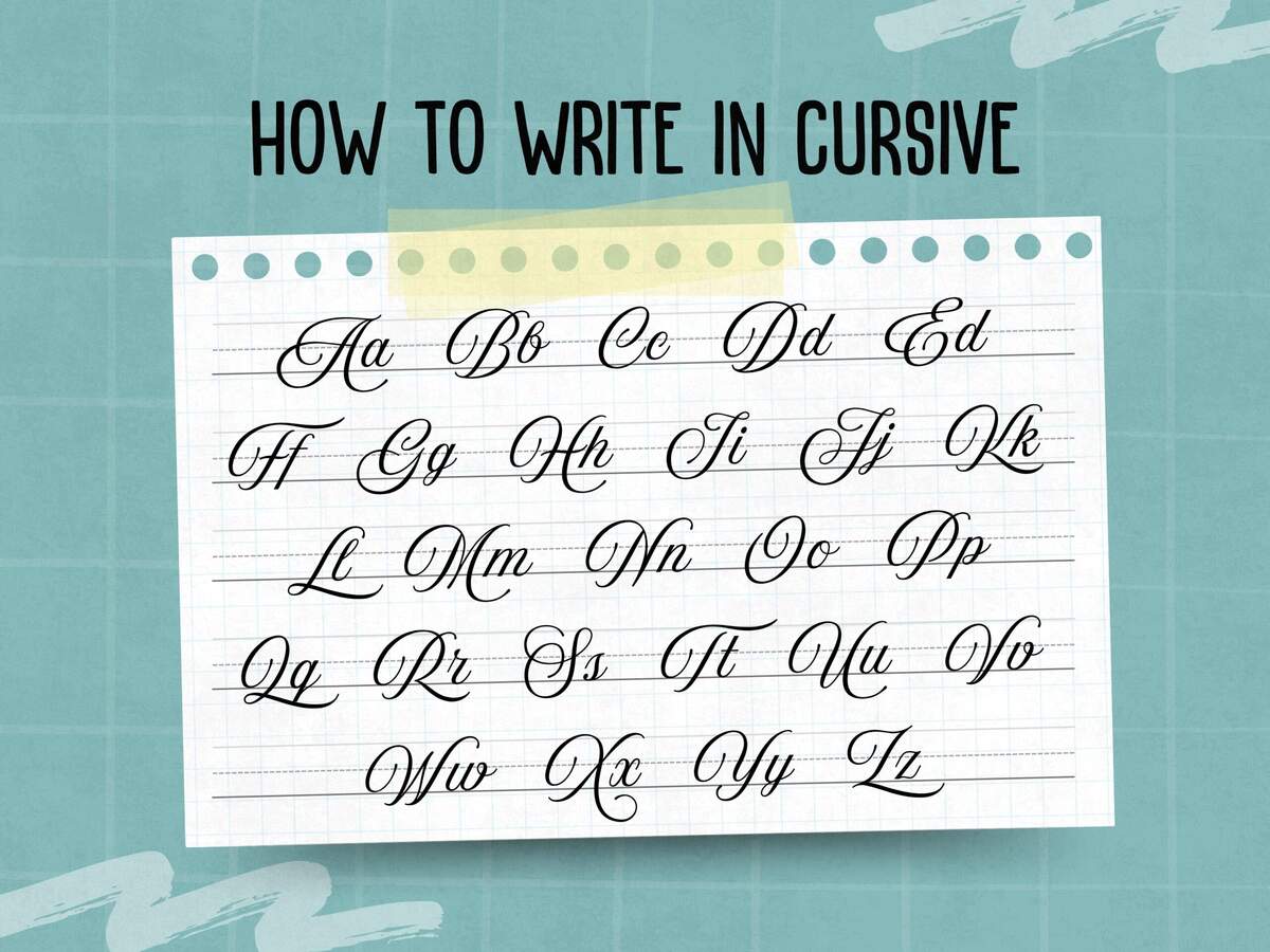 How To Write In Cursive With Pictures WikiHow