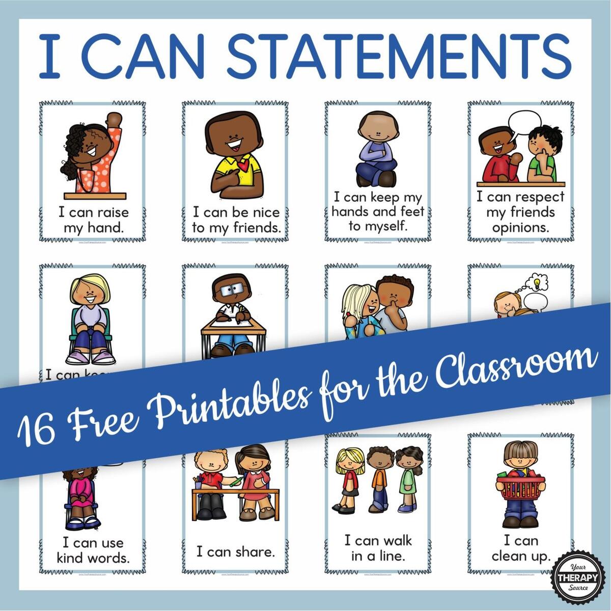 I Can Statements PDF Free Your Therapy Source