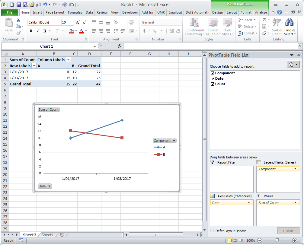 In Excel How Do I Chart Multiple Series When The Series Is In The First Column Stack Overflow
