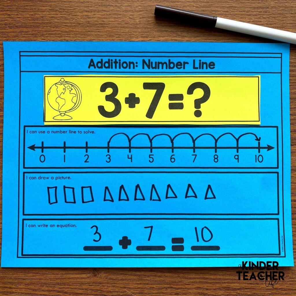 Kindergarten Hands On Math Centers Addition A Kinderteacher Life
