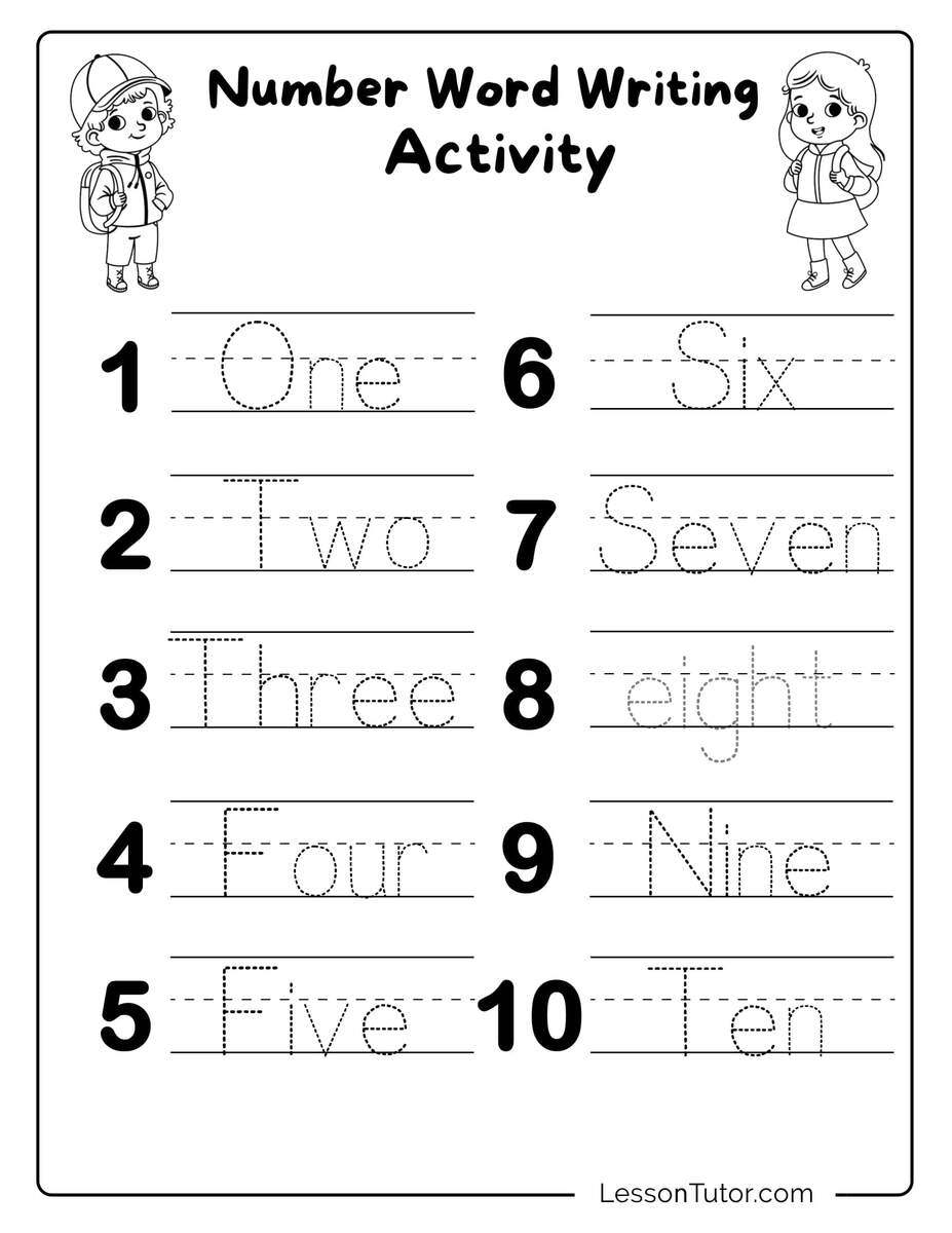 Kindergarten Numbers In Words 1 30 Worksheets Free Coloring Pages PDF Printables And Worksheets Lesson Tutor Kindergarten Numbers In Words 1 30 Worksheets Free Coloring Pages PDF Printables And Worksheets Lesson Tutor