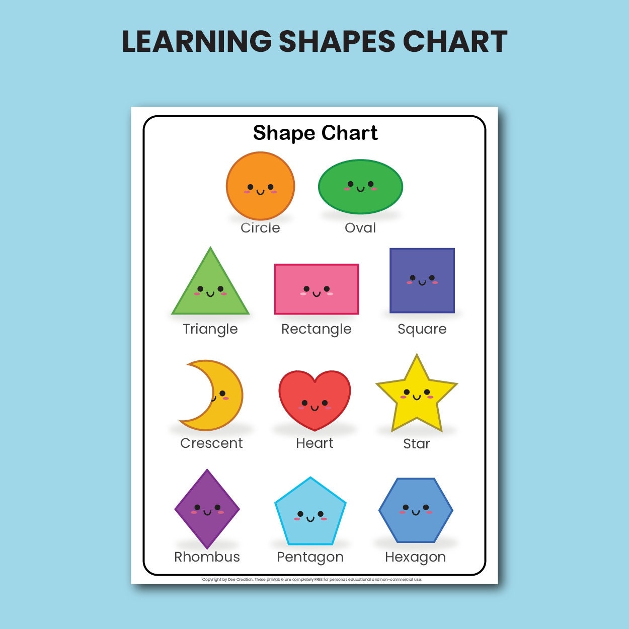 Learning Shapes Shape Sorting Worksheet Shape Matching Game Homeschool Kindergarten Tot School Digital Download Etsy