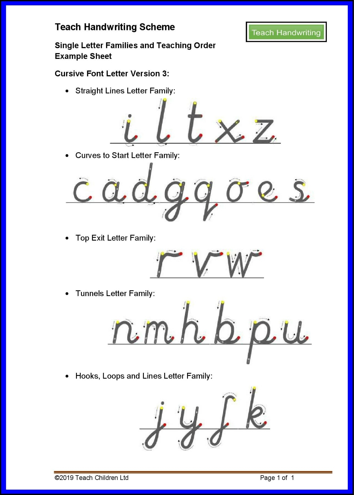 Cursive Handwriting Practice Sheets Free Pdfs SOR Aligned Literacy Learn