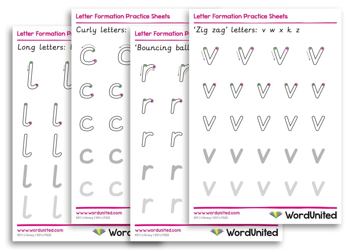 Letter Formation Worksheets WordUnited Letter Formation Worksheets WordUnited