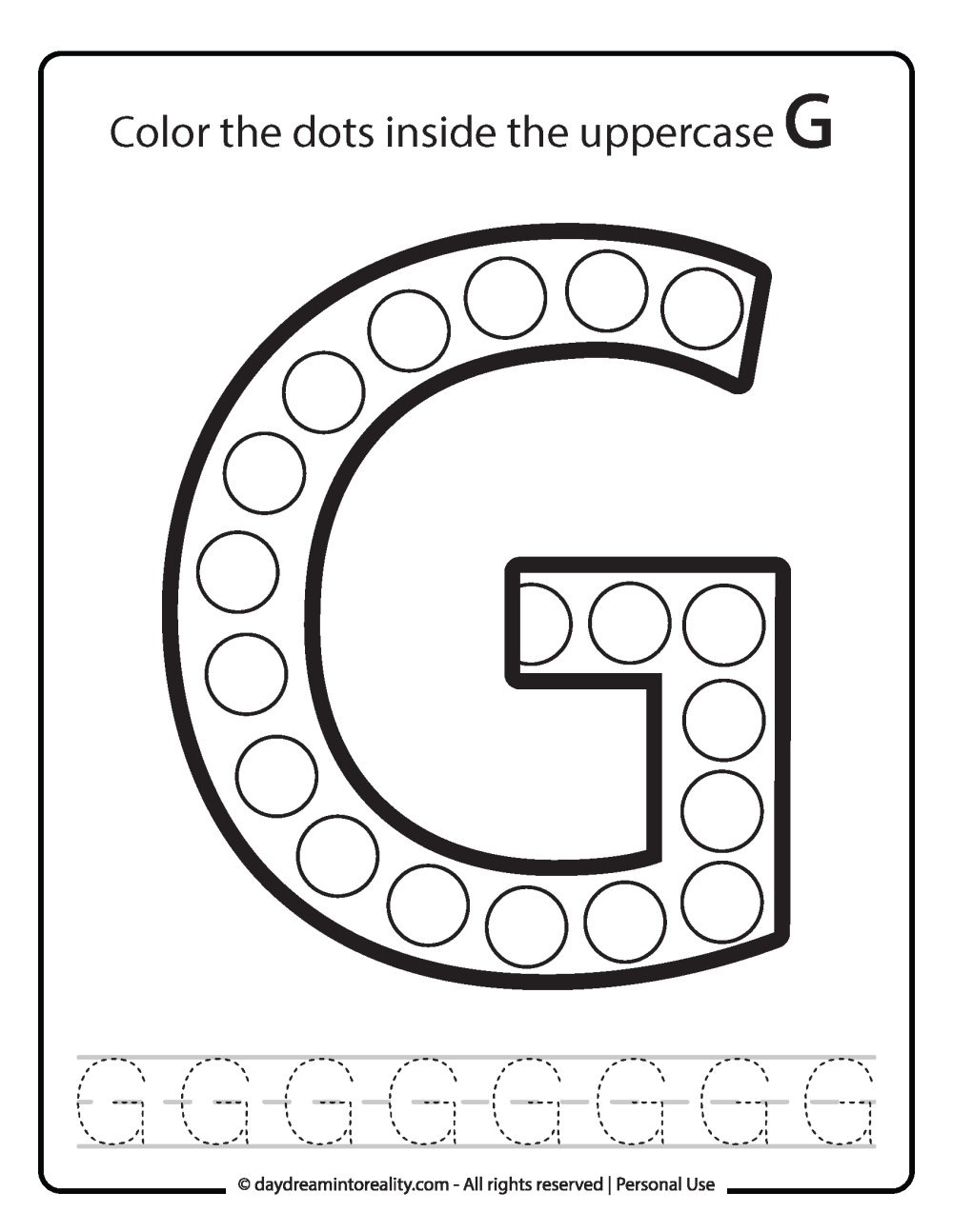Free Alphabet Do A Dot Printables Worksheets Letter G Mermaid Themed Sly Spoon