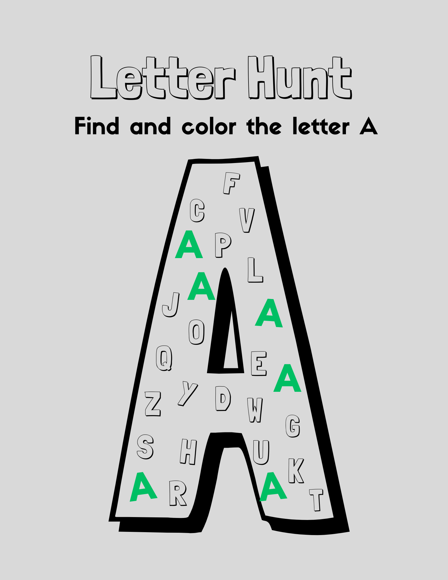 Letter Hunt Worksheets Alphabet Made By Teachers