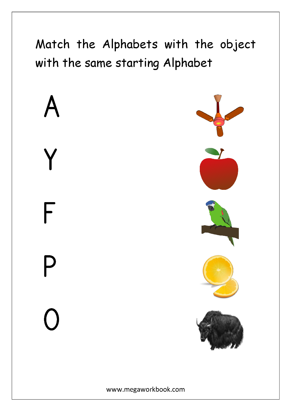 Letter Matching Worksheets Alphabet Matching Worksheets Alphabet Matching Printables MegaWorkbook