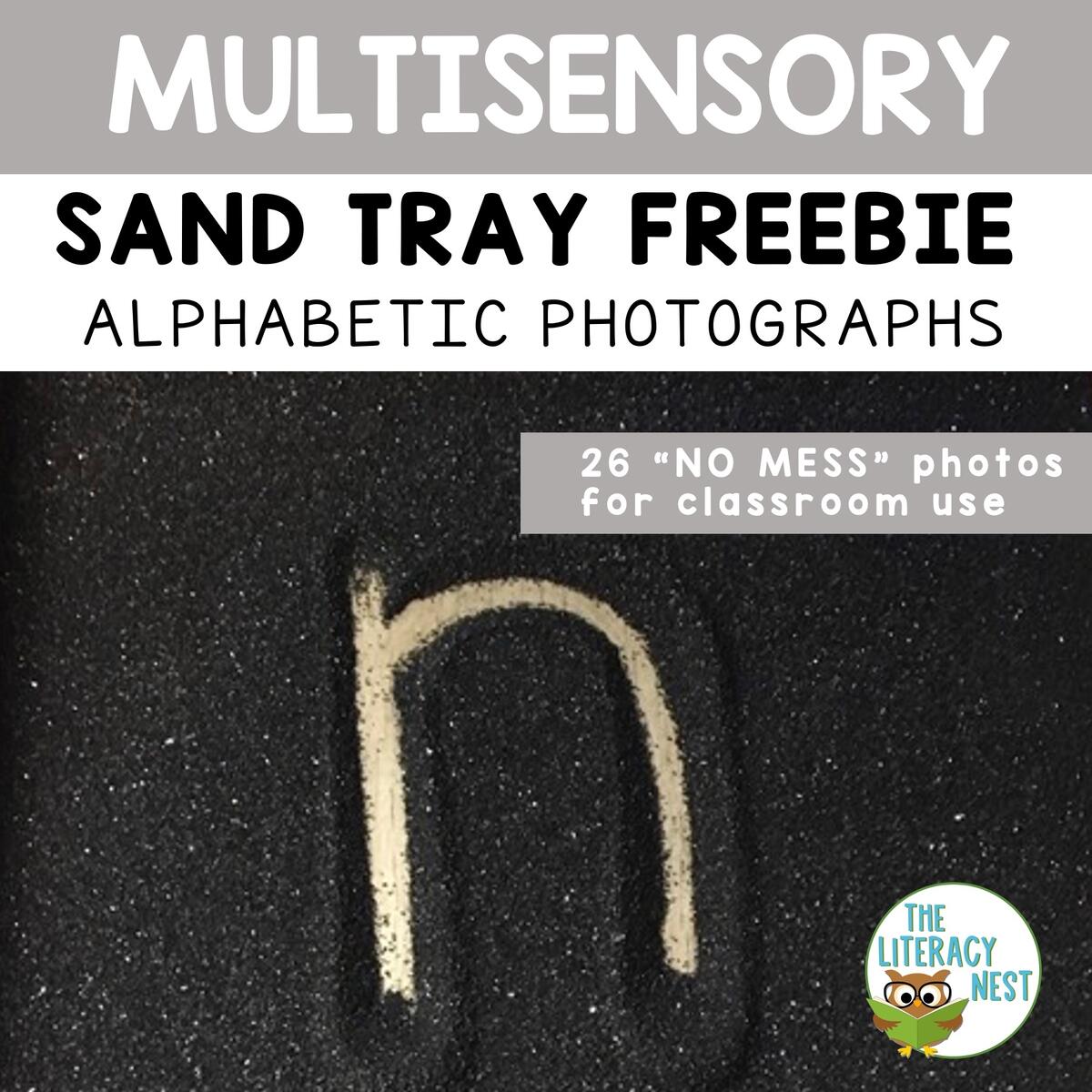 Lowercase Alphabet Sand Tray Photos FREEBIE The Literacy Nest