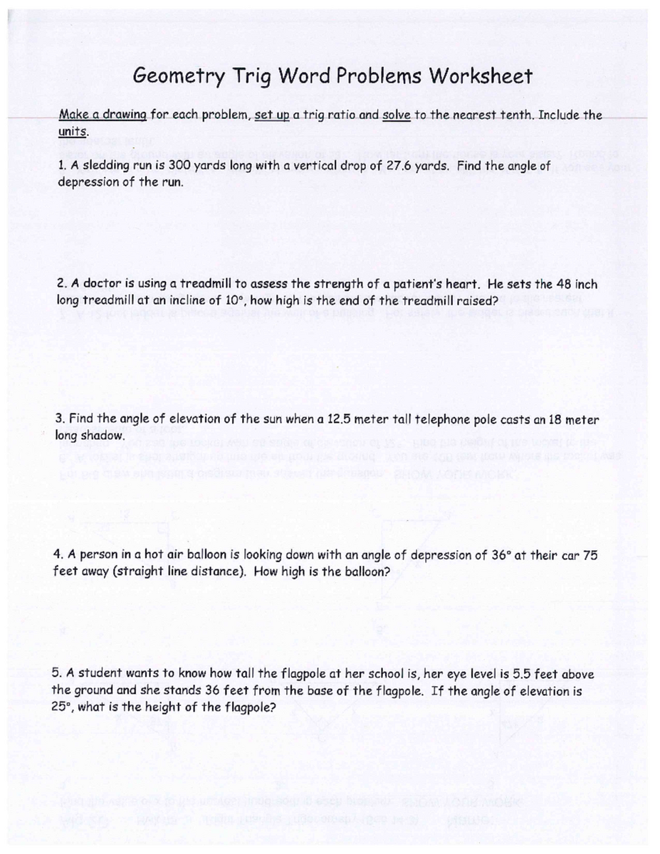 Malak Geometry Trig Word Problems Practice Worksheet 1 Studocu Malak Geometry Trig Word Problems Practice Worksheet 1 Studocu