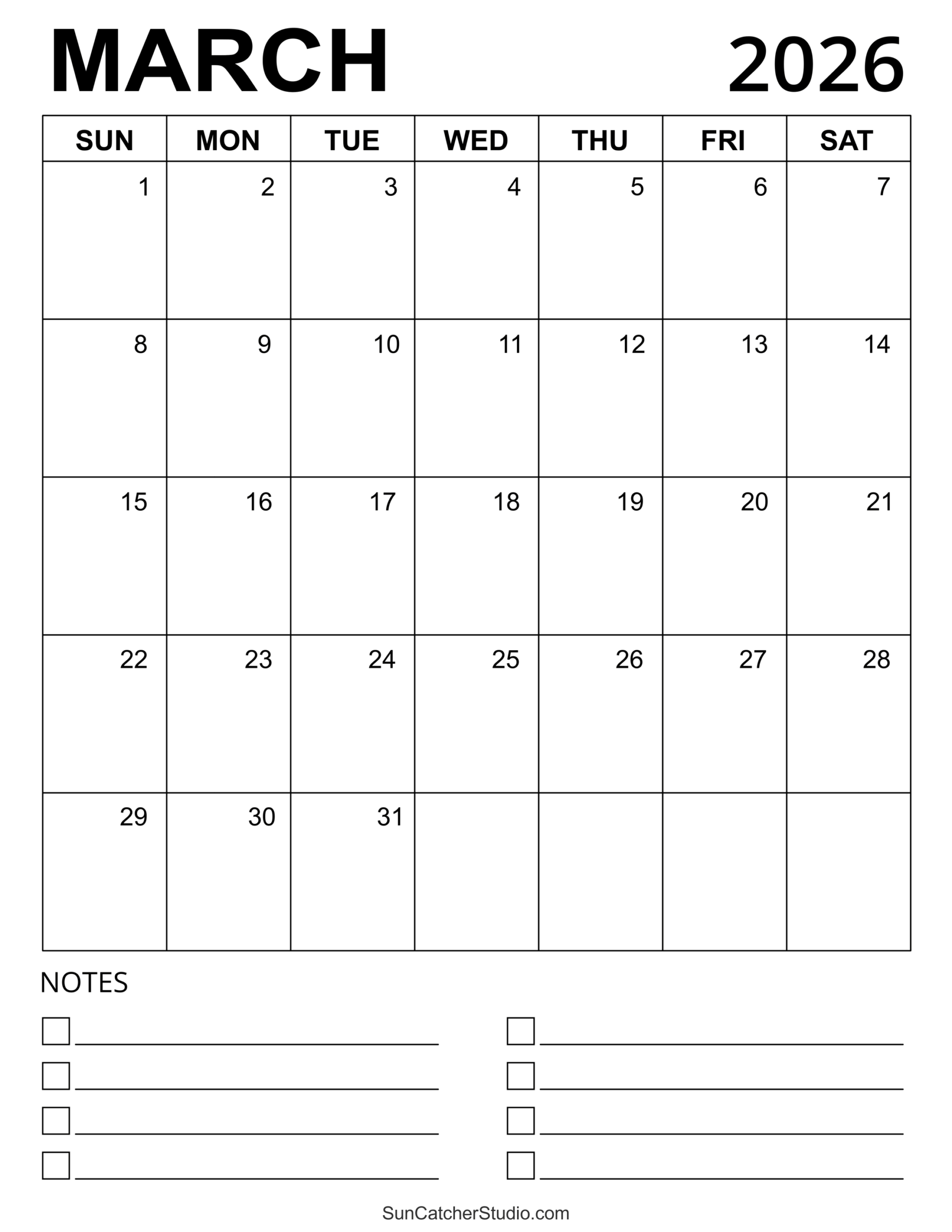 March 2026 Calendar Free Printable Free Printables Lettering SVG Files Tools Apps March 2026 Calendar Free Printable Free Printables Lettering SVG Files Tools Apps