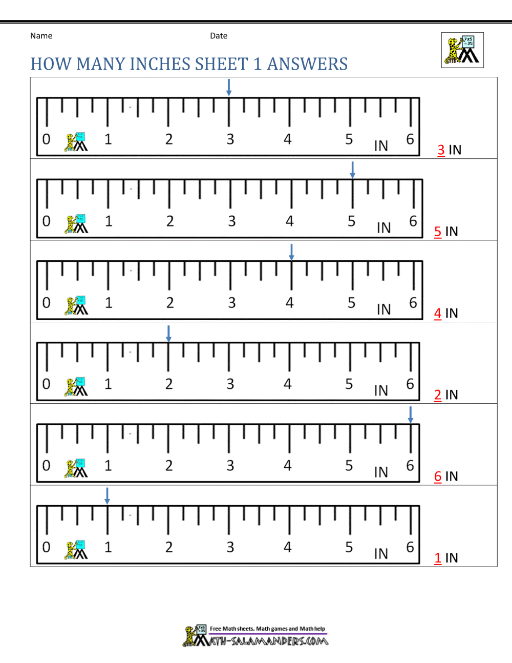 Reading On 12 Inch Ruler With 1 8 Inches Increments Worksheet Math Problems Made By Teachers