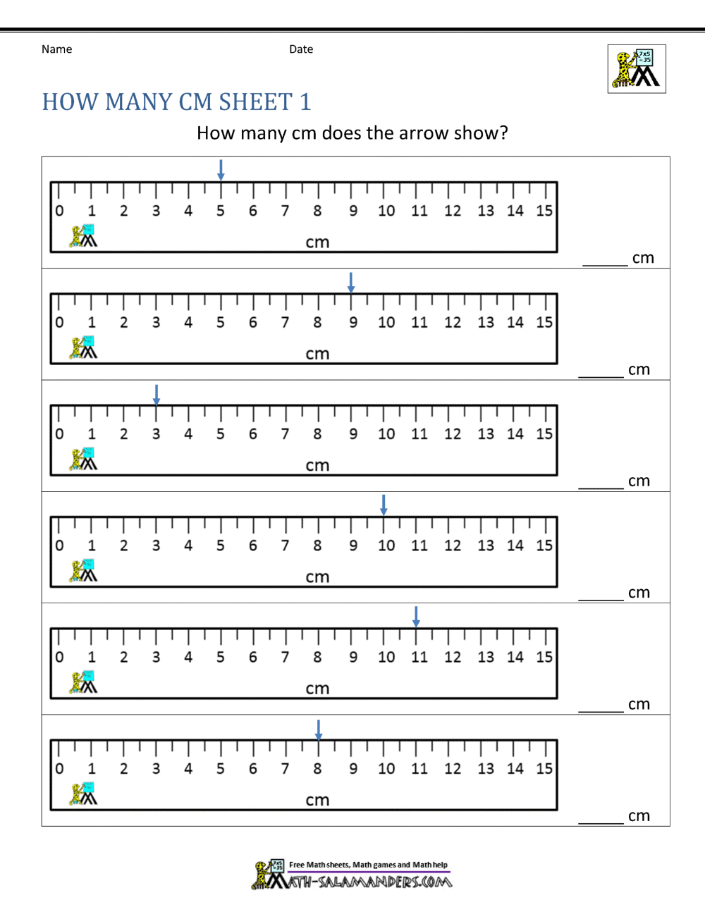 Measuring Length Worksheets Measuring Length Worksheets