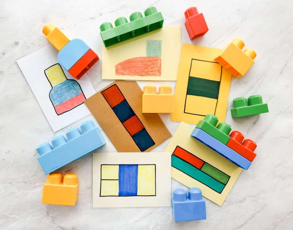 Mega Bloks Building Cards Preschool Learning Activity Fox Farm Home Mega Bloks Building Cards Preschool Learning Activity Fox Farm Home