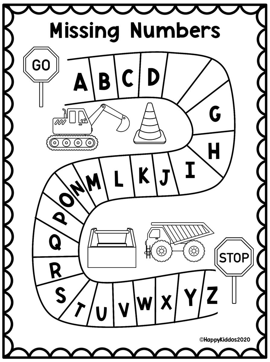 CVC Missing Letter Worksheets For Phonics Practice