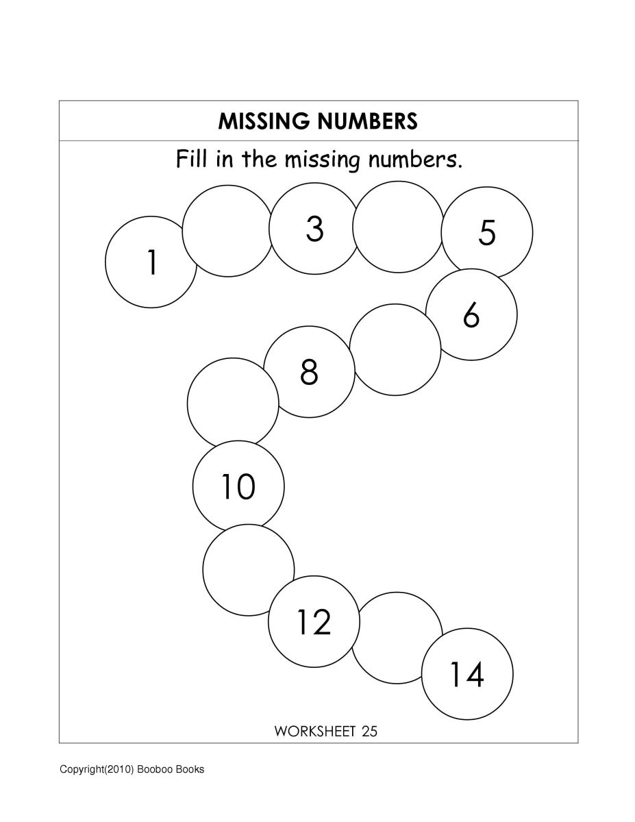 Missing Number Worksheets For Kindergarten HubPages Missing Number Worksheets For Kindergarten HubPages