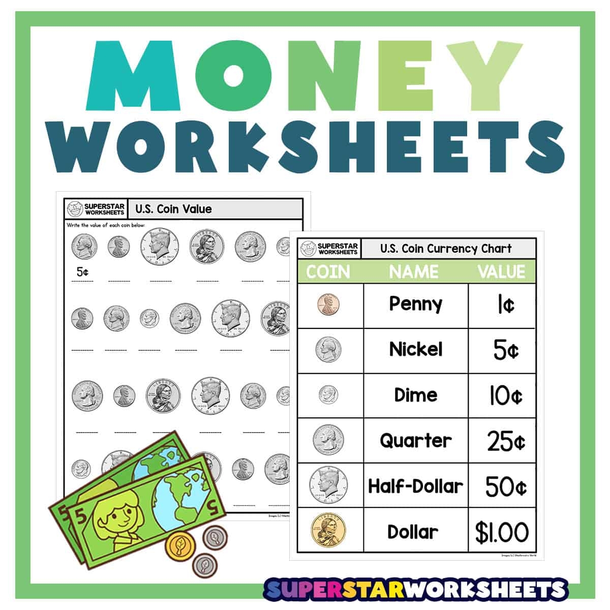 Money Worksheets For First Grade