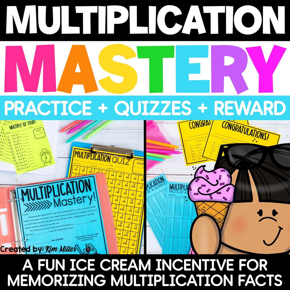 Multiplication Fact Fluency Practice Chart Assessment Timed Tests 3rd 4th Grade A Love Of Teaching Kim Miller