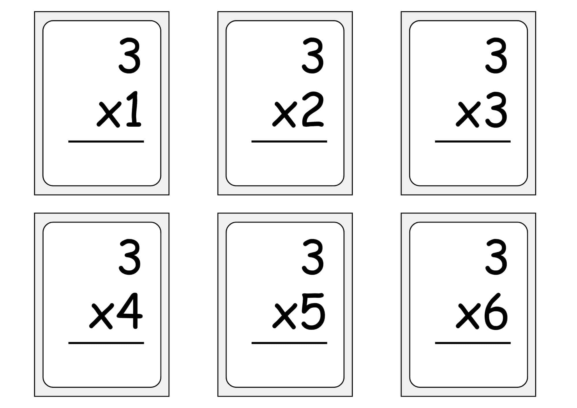 Multiplication Flashcards Free Printables 48 Pages Teach Prints