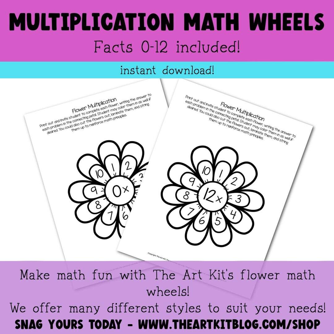 Free Math Flashcard Templates To Edit And Print Canva