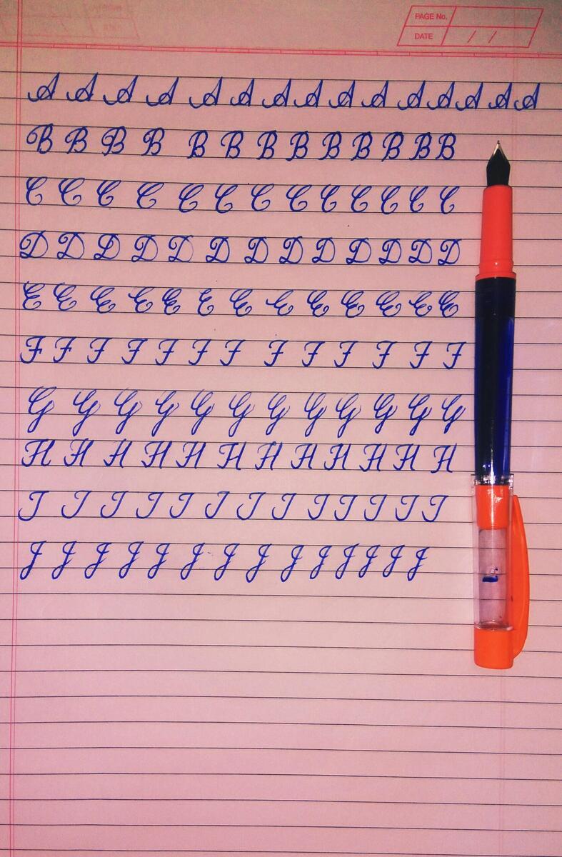 My English Capital Cursive Letter Practice R PenmanshipPorn