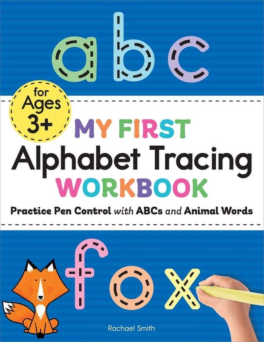 My First Preschool Skills Workbooks My First Alphabet Tracing Workbook Practice Pen Control With ABCs And Animal Words Paperback Walmart