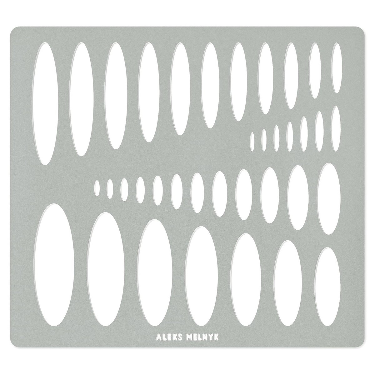 No 208 Metal Ellipse Template Stencil Geometric Template Ellipse Master A EBay
