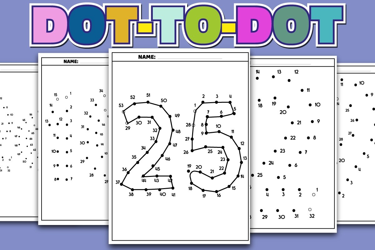 Number Dot To Dot Connect The Dots Worksheets Counting 1 66 Number Dot To Dot Connect The Dots Worksheets Counting 1 66