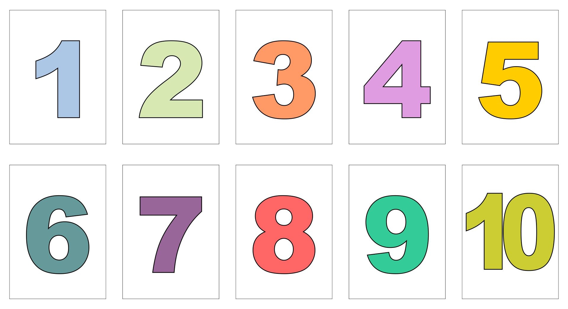 Numbers 1 20 Wall Chart 3 5 Years