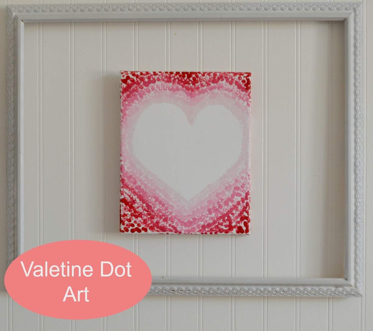 Ombr Valentine Heart Using Eraser Dot Art Ombr Valentine Heart Using Eraser Dot Art