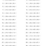 Order Of Operations PEDMAS With Integers 2 Worksheet Live Worksheets Library
