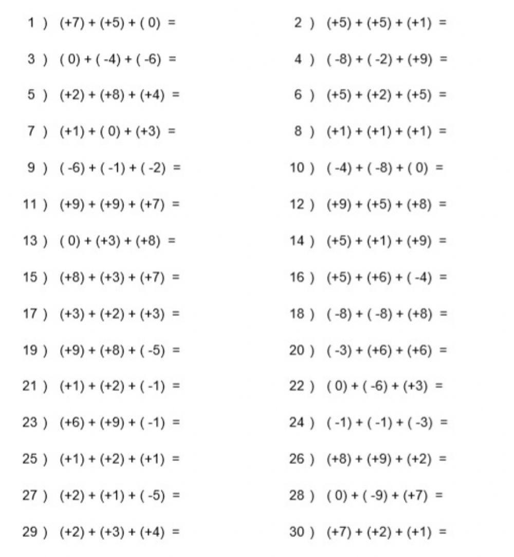 Order Of Operations PEDMAS With Integers 2 Worksheet Live Worksheets Library