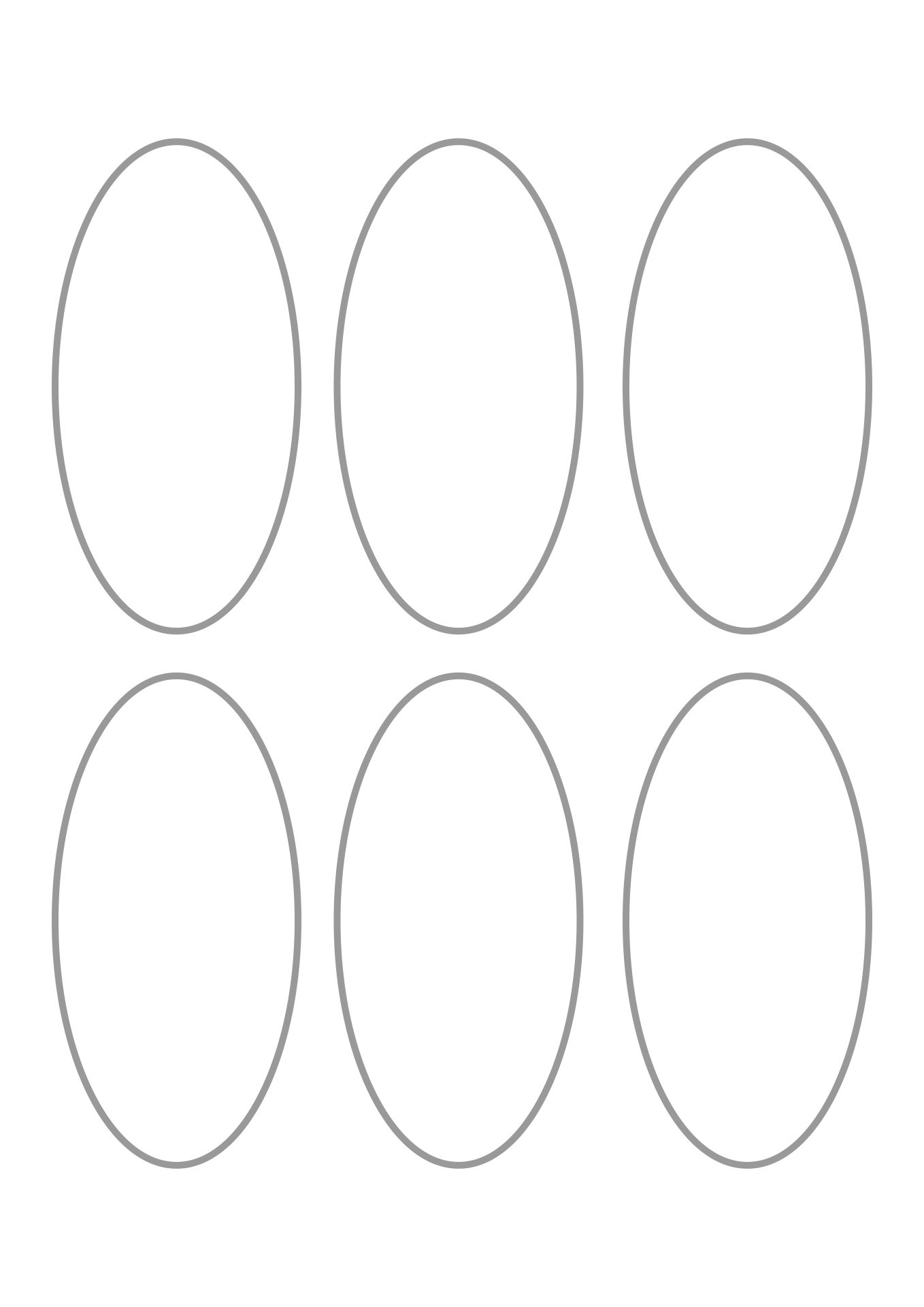 Flexishape Skinny Ovals Template Etsy