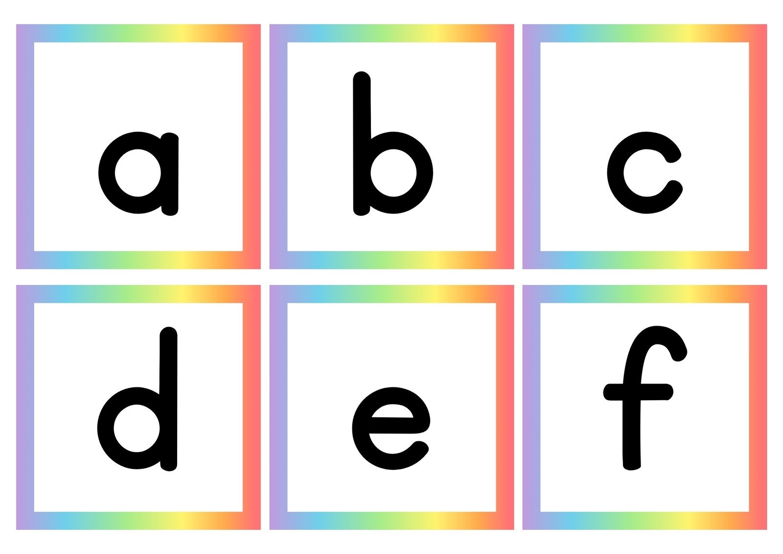 Page 2 Free Customizable Alphabet Flashcard Templates Canva
