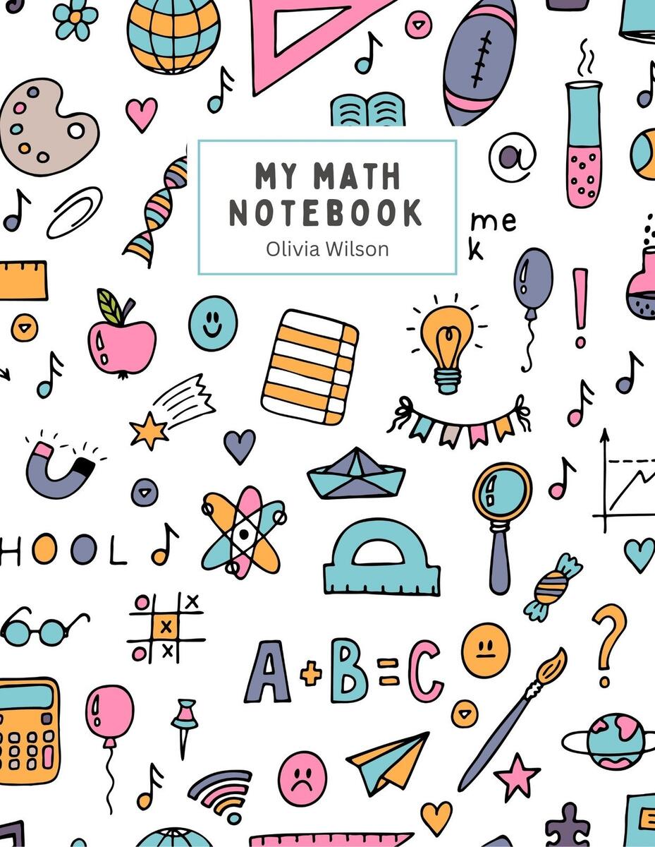 Page 2 Free Printable Custom Math Notebook Cover Templates Canva