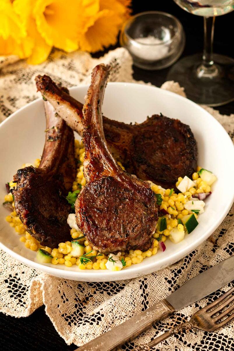 Perfectly Pan Seared Rosemary Lamb Chops She Keeps A Lovely Home