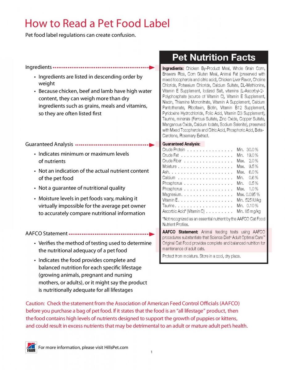 Reading Nutrition Labels Worksheets