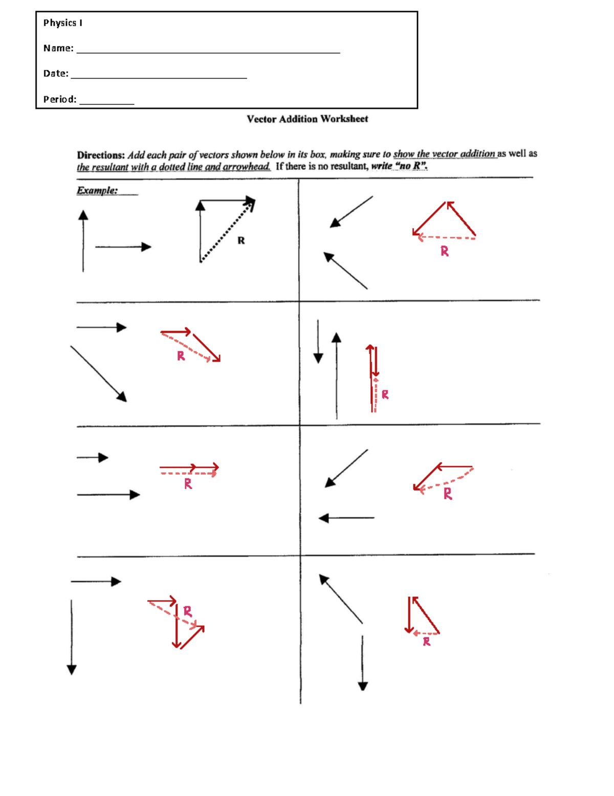 PHYS 101 Vector Addition Worksheet Studocu PHYS 101 Vector Addition Worksheet Studocu