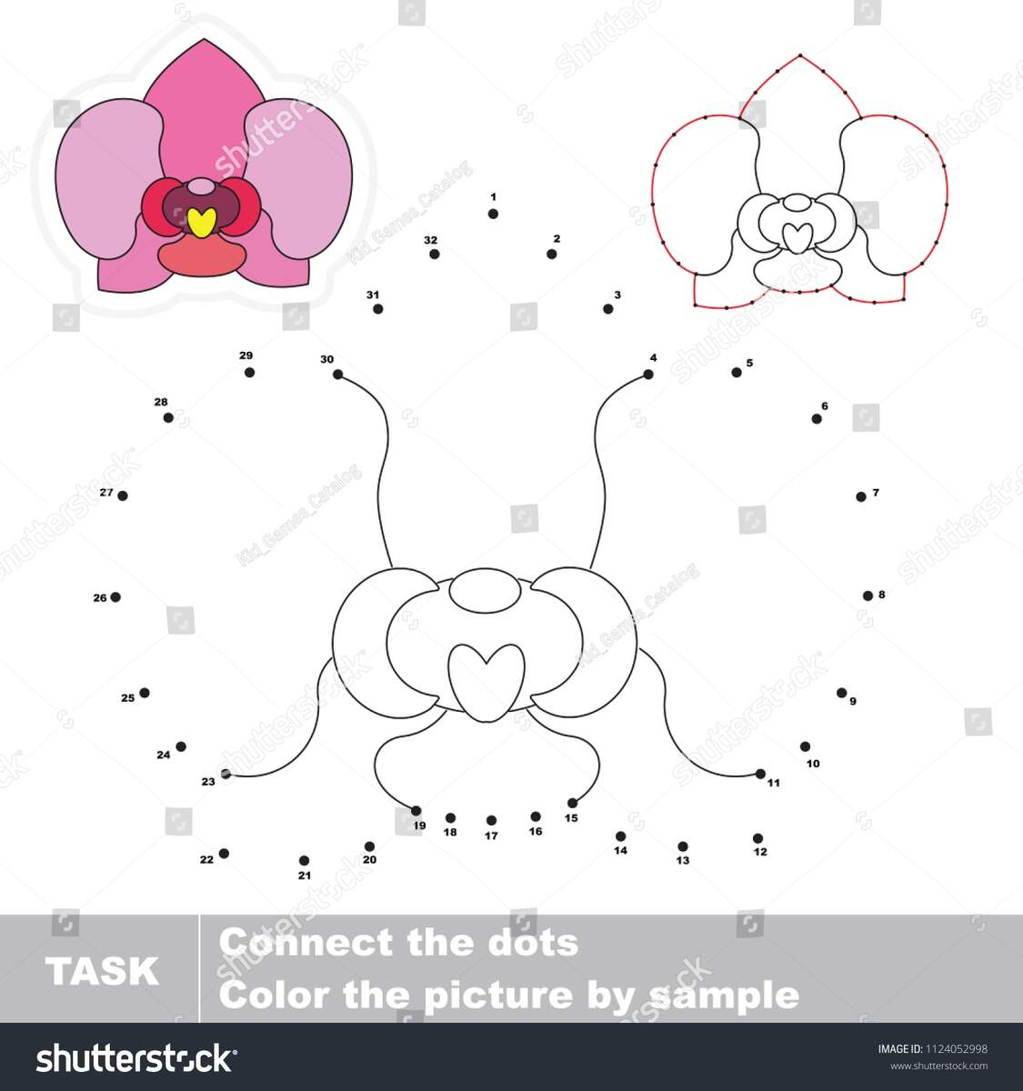 Pink Orchid Flower Dot Dot Educational Stock Vector Royalty Free 1124052998 Shutterstock Pink Orchid Flower Dot Dot Educational Stock Vector Royalty Free 1124052998 Shutterstock