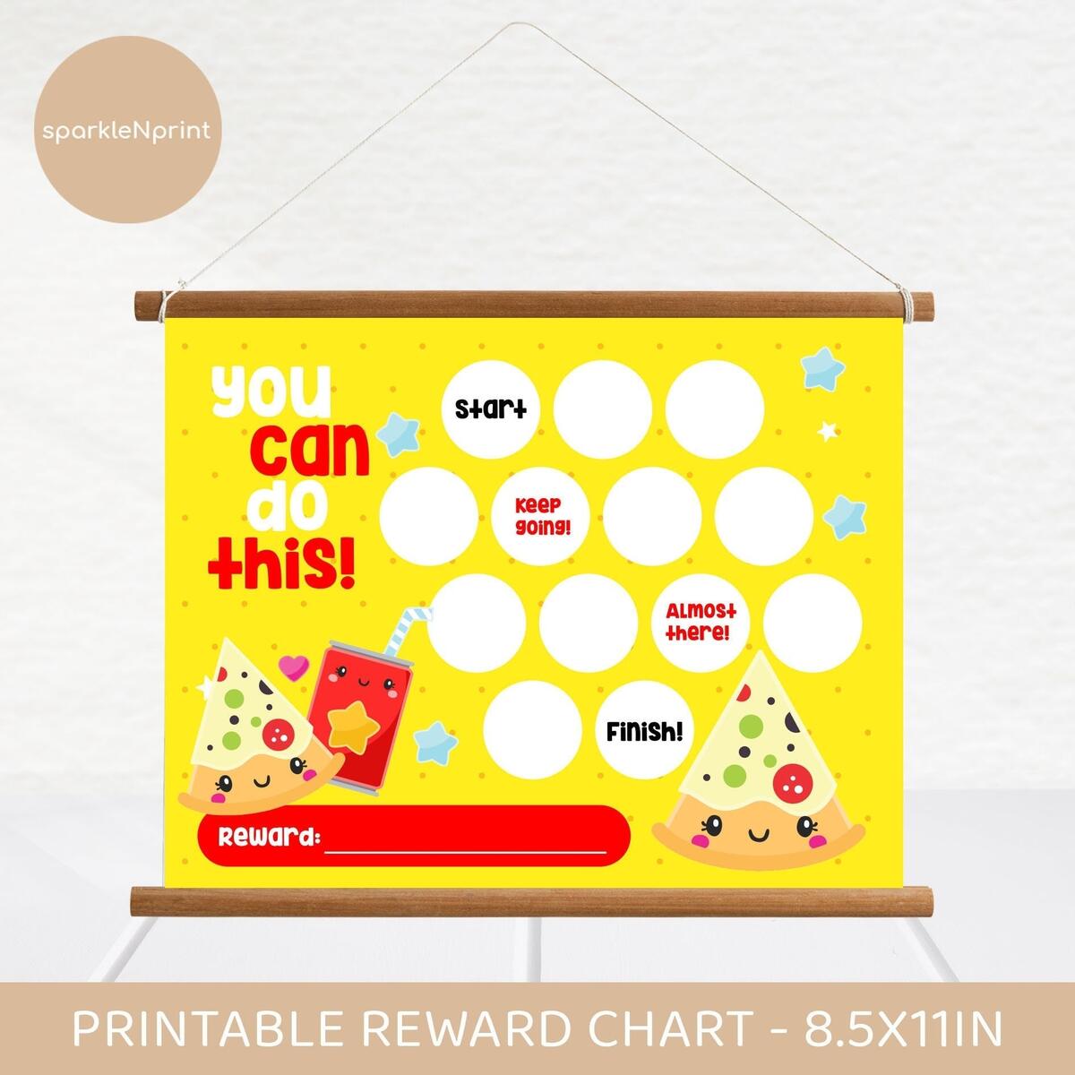 Pizza Chart Etsy