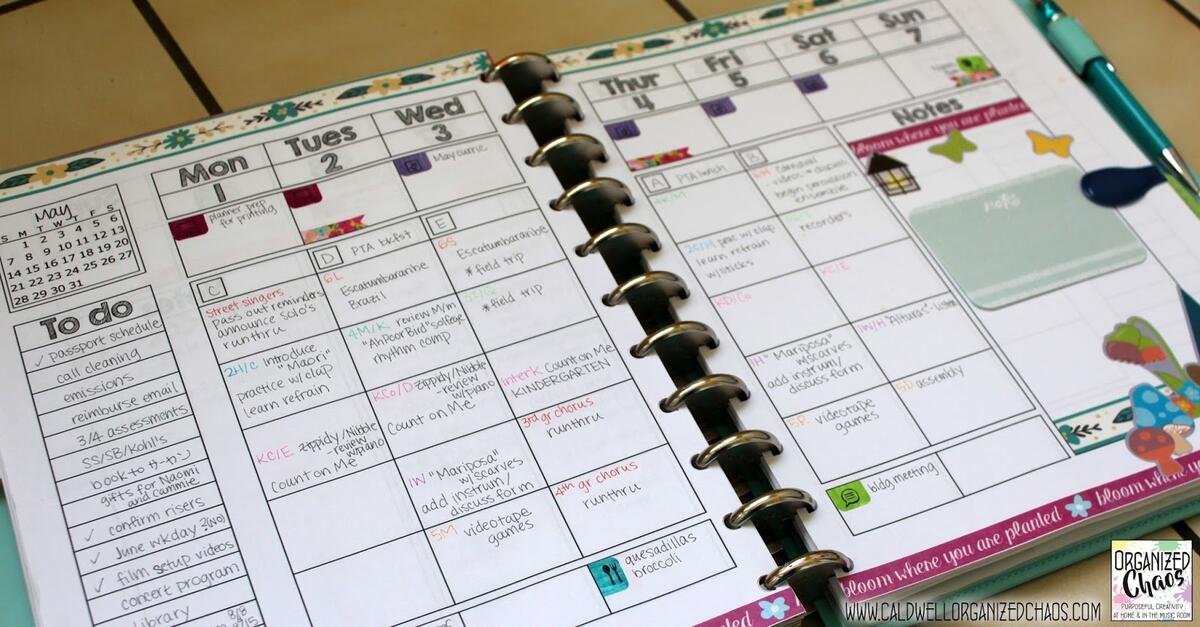 Planner Setup Printing Binding And Organizing Organized Chaos