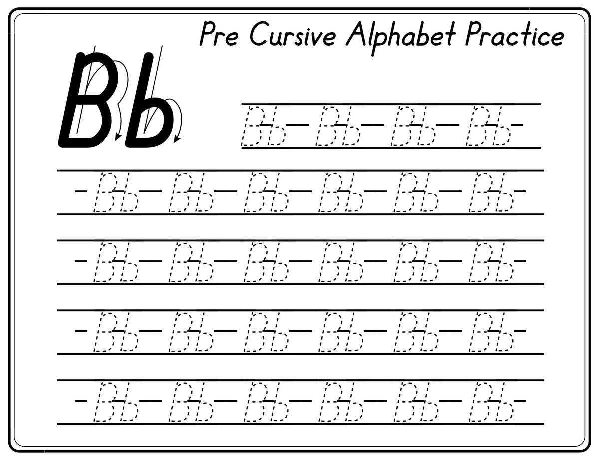 Pre Cursive Handwriting Practice Etsy