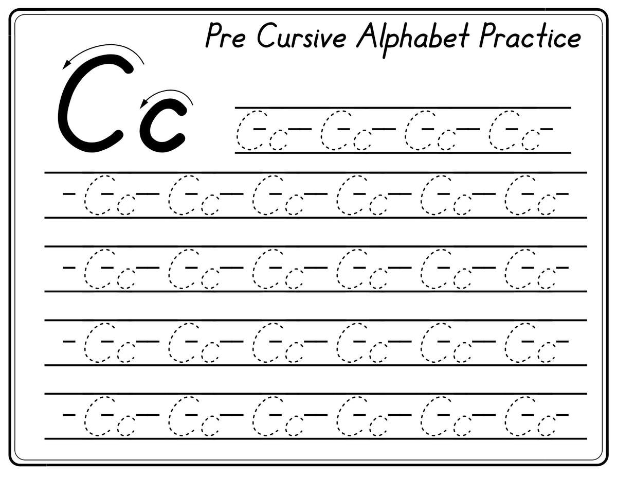 Pre Cursive Handwriting Practice Etsy