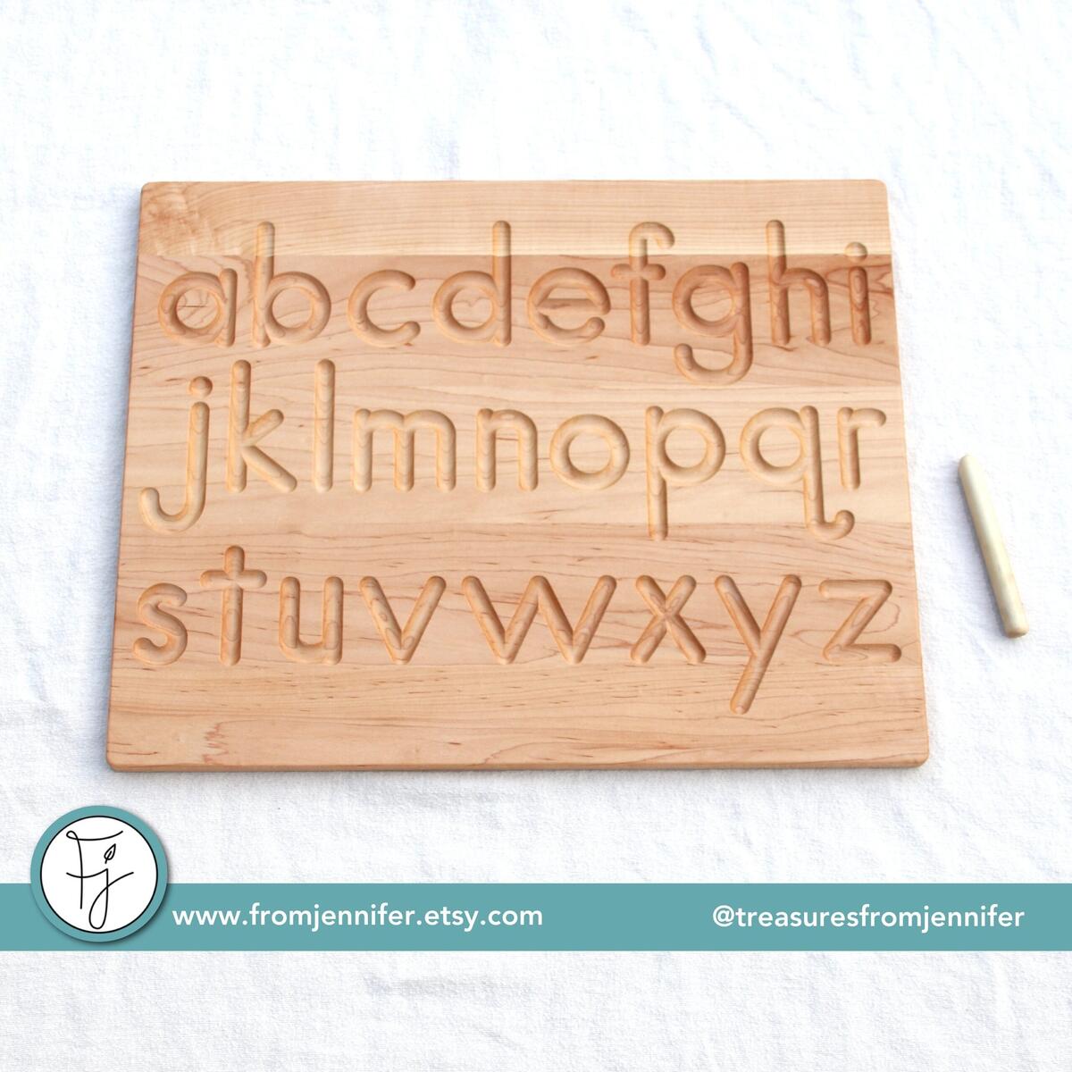 Print Alphabet Tracing Board From Jennifer Etsy