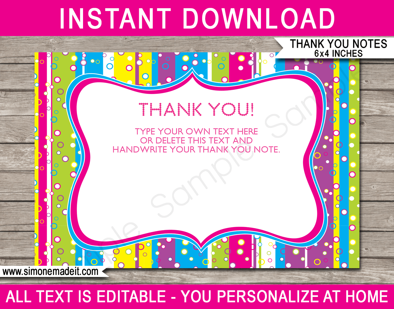 Printable Customizable Thank You Card Templates Canva
