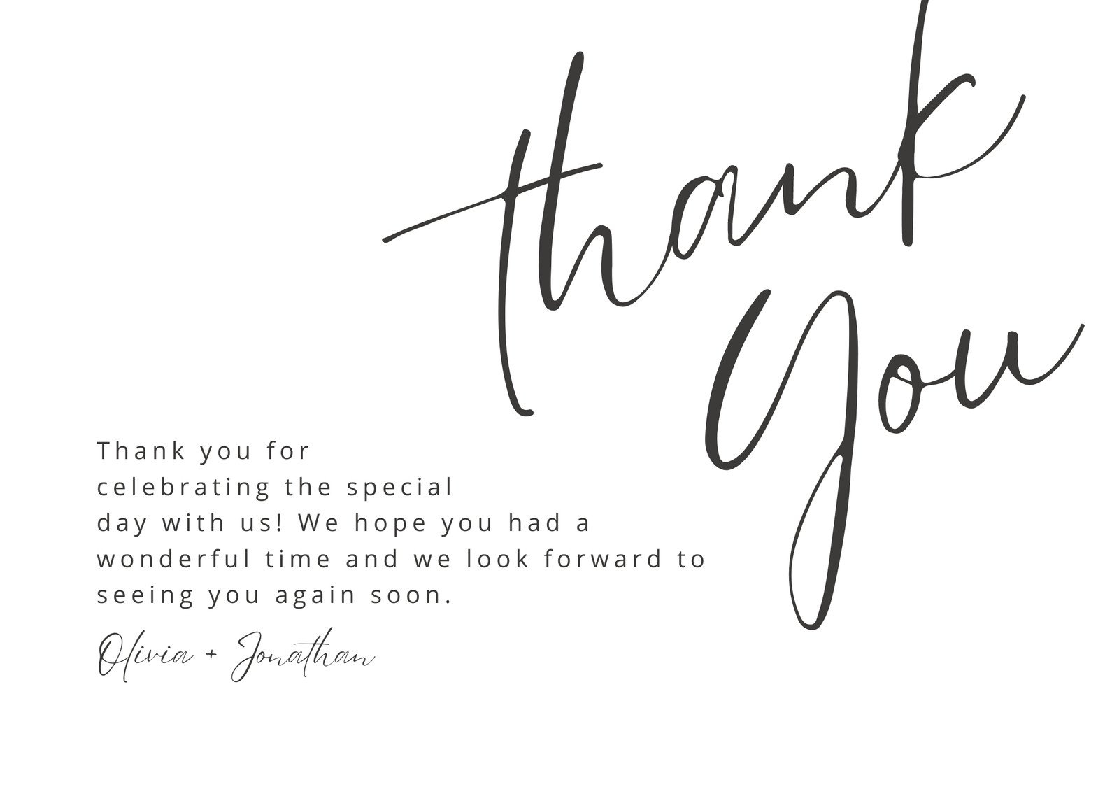 Printable Customizable Thank You Card Templates Canva