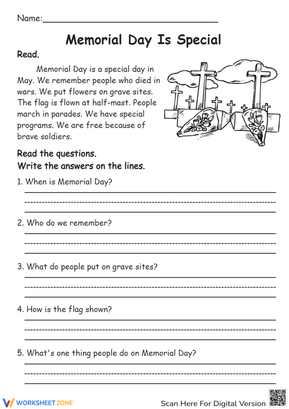 Printable Memorial Day Worksheets Printable Memorial Day Worksheets