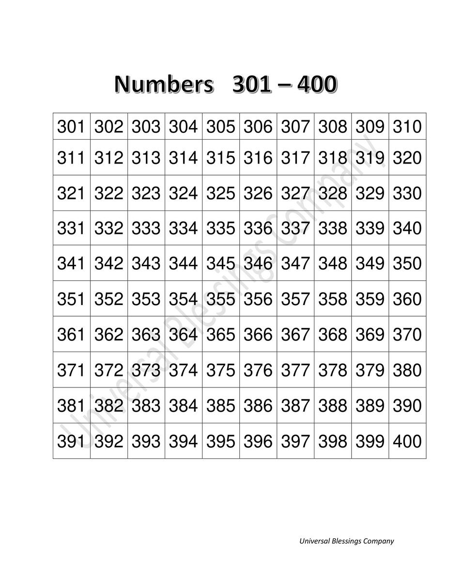 Printable Number Charts Counting Numbers 1 1000 10 Pages Math Worksheets Practice Sheets Charts Mat Pre K Kindergarten 1st Grade 2nd Grade Etsy